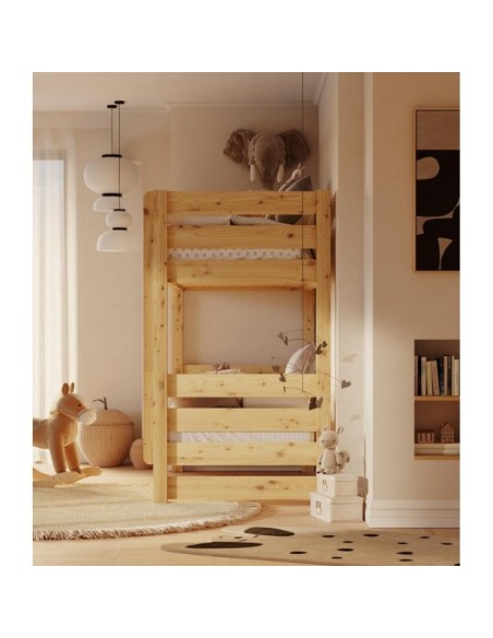 Litera JAN de Madera Maciza en Pino Lacado - Olivia Living