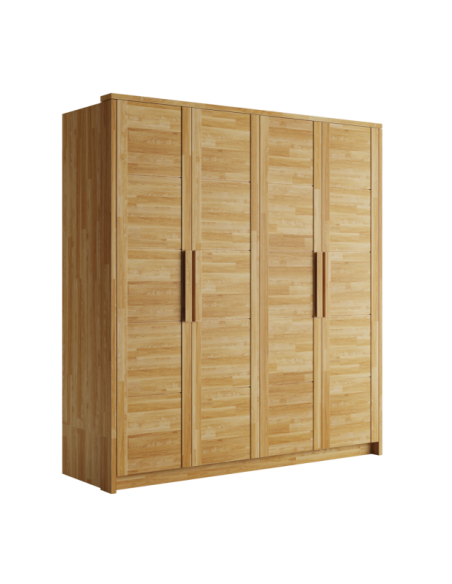 Armario TIMO 4T WG en Roble Aceitado - Olivia Living