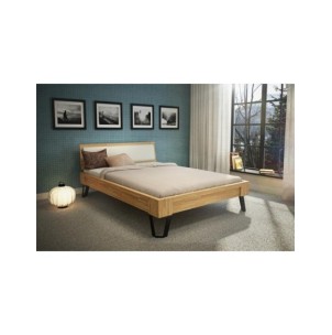 Cama ESPACIO OILED 140 cm de Madera Maciza en Roble... 2