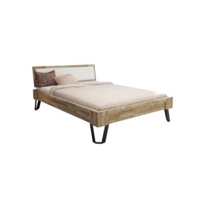 Cama ESPACIO SONOMA 140 cm de Madera Maciza en Roble...