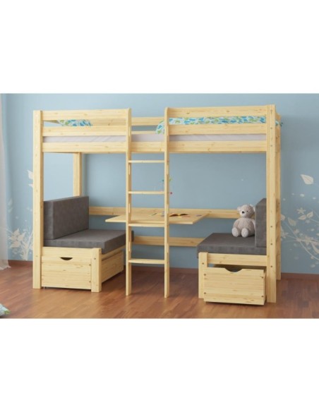 Litera ELEN de Madera Maciza en Pino Lacado - Olivia Living