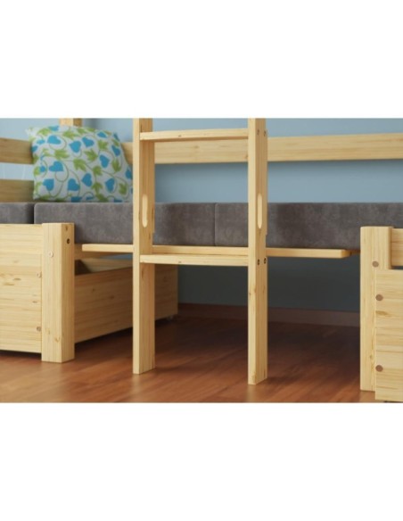 Litera ELEN de Madera Maciza en Pino Lacado - Olivia Living
