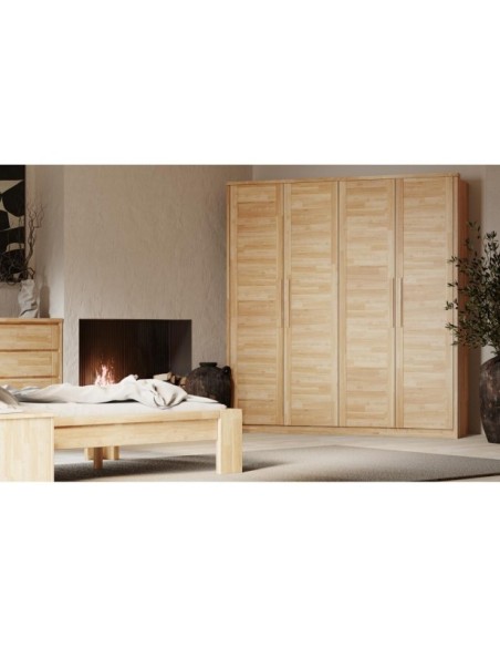 Armario TIMO 2T WG en Roble Aceitado - Olivia Living