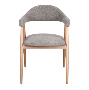Silla CRAIG, madera de olmo/textil gris 2