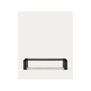 Mesa de centro Adularia de cristal templado gris oscuro...