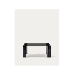 Mesa auxiliar Adularia de cristal templado gris oscuro 85...