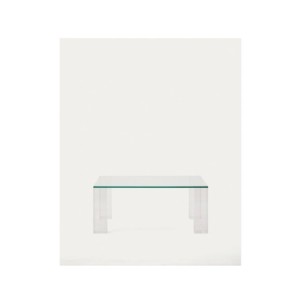 Mesa auxiliar Adularia de cristal templado transparente...