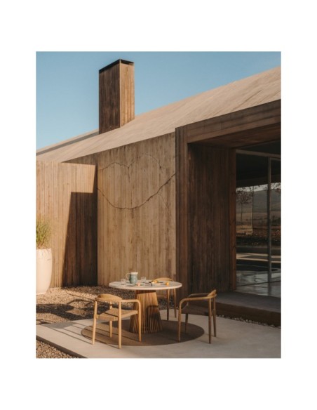 Macetero Aiguablava de cemento blanco Ø 75 cm - Kave Home