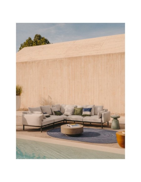 Macetero Aiguablava de cemento blanco Ø 75 cm - Kave Home