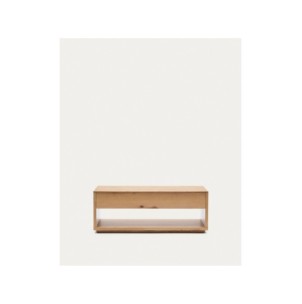 Mesa de centro elevable Alguema en chapa de roble con...