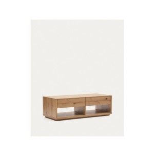 Mesa de centro Alguema 2 cajones en chapa de roble con... 2