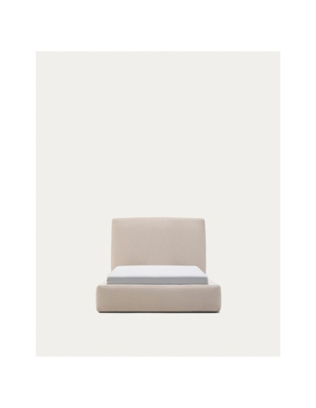 Cama desenfundable Blok beige para colchón de 90 x 200 cm FSC Mix Credit - Kave Home