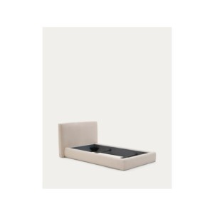 Cama desenfundable Blok beige para colchón de 90 x 200 cm... 2