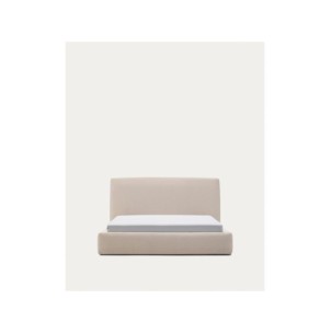 Cama desenfundable Blok beige para colchón de 160 x 200...