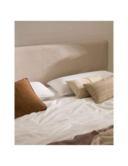 Cama desenfundable Blok beige para colchón de 160 x 200 cm FSC Mix Credit - Kave Home