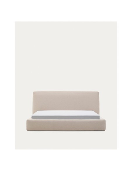 Cama desenfundable Blok beige para colchón de 180 x 200 cm FSC Mix Credit - Kave Home