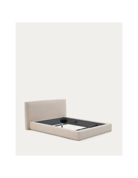 Cama desenfundable Blok beige para colchón de 180 x 200 cm FSC Mix Credit - Kave Home
