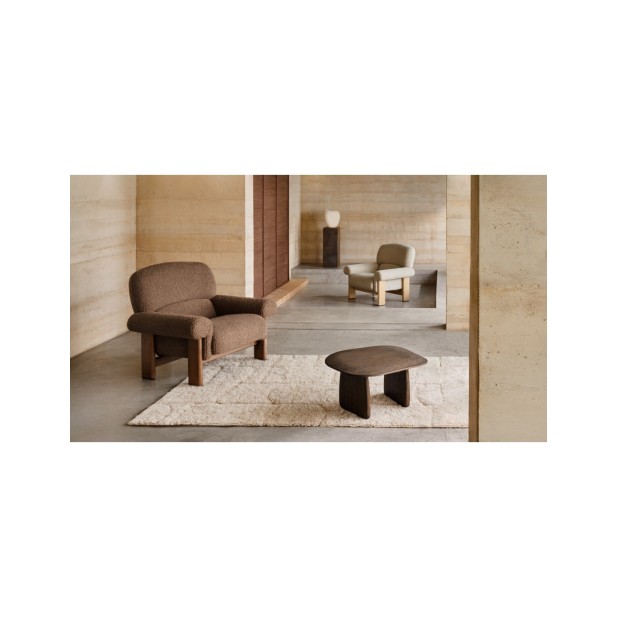 Butaca Cabana de chenilla beige y... Butaca Cabana de chenilla beige y...