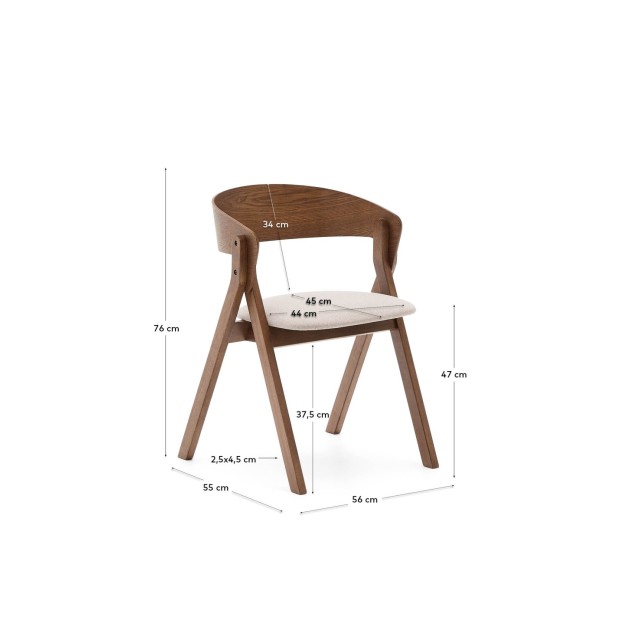 Silla Godia de chapa de fresno y...