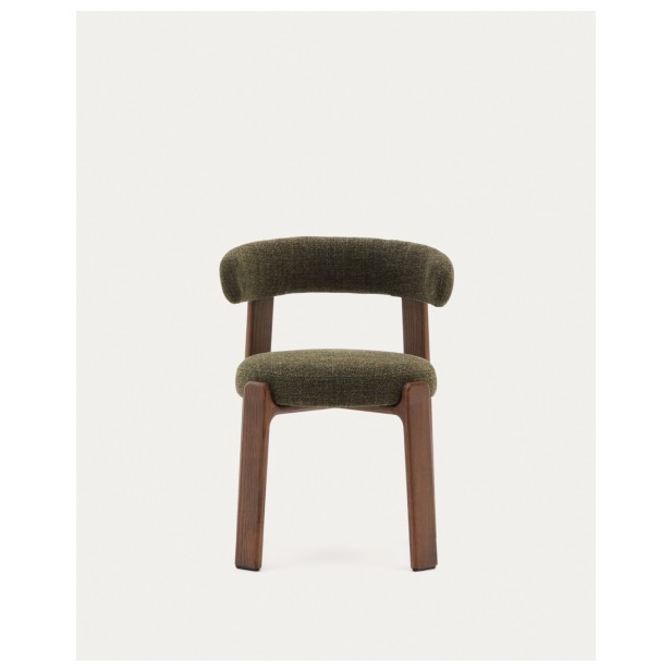 Silla Granite de chenilla verde y... Silla Granite de chenilla verde y...