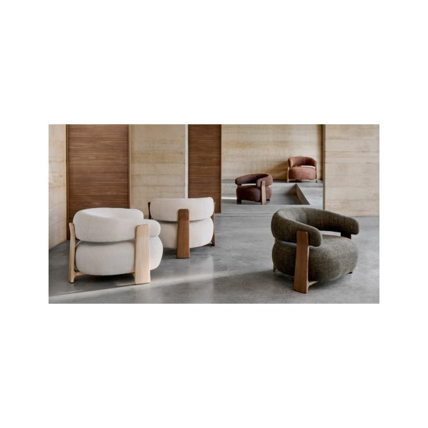 Butaca Granite de chenilla verde y... Butaca Granite de chenilla verde y...