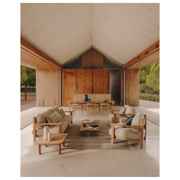 Mesa Icaro de madera maciza de teca... Mesa Icaro de madera maciza de teca...