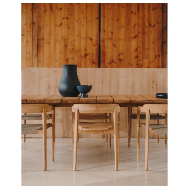 Mesa Icaro de madera maciza de teca... Mesa Icaro de madera maciza de teca...