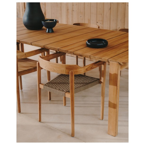 Mesa Icaro de madera maciza de teca... Mesa Icaro de madera maciza de teca...