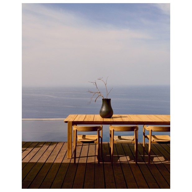 Mesa Icaro de madera maciza de teca... Mesa Icaro de madera maciza de teca...