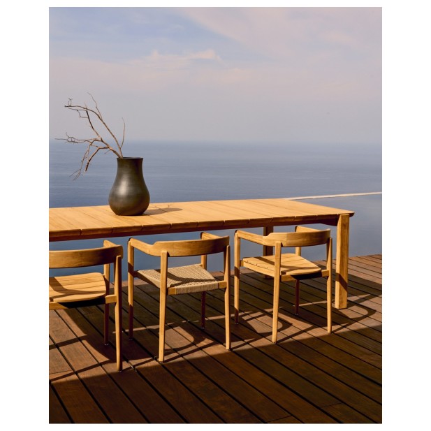 Mesa Icaro de madera maciza de teca... Mesa Icaro de madera maciza de teca...