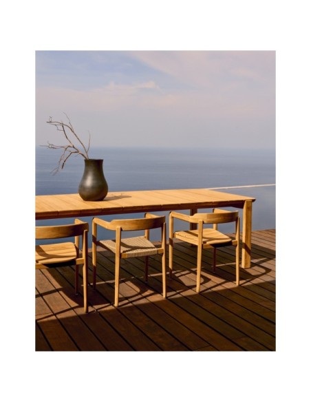 Mesa Icaro de madera maciza de teca 220 x 102 cm FSC 100% - Kave Home