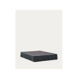 Base desenfundable Jaira de lino y algodón gris antracita... 2