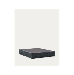 Base desenfundable Jaira de lino y algodón gris antracita... 2