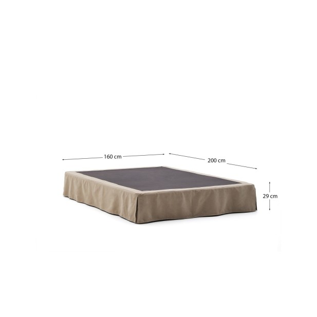 Base desenfundable Jaira de lino y...