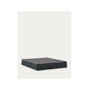 Base desenfundable Jaira de lino y algodón gris antracita... 2