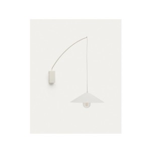 Aplique Kally de metal con acabado pintado beige - Kave Home