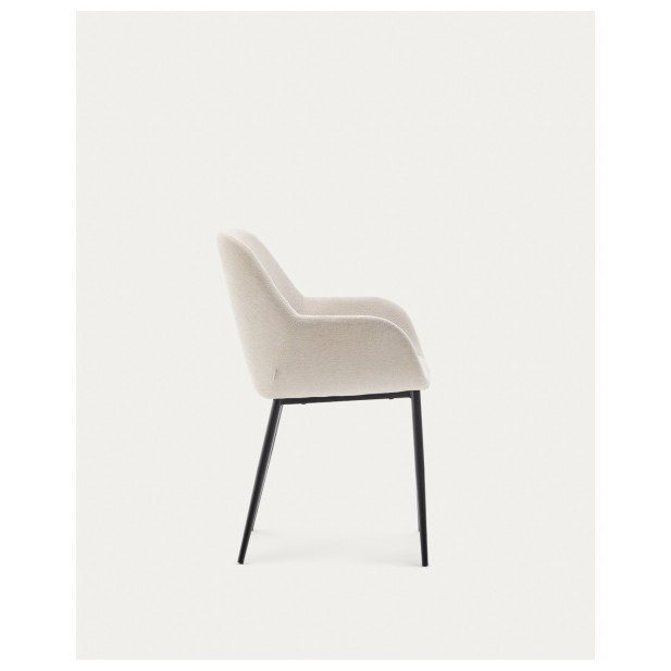 Silla Konna beige y patas de acero... Silla Konna beige y patas de acero...