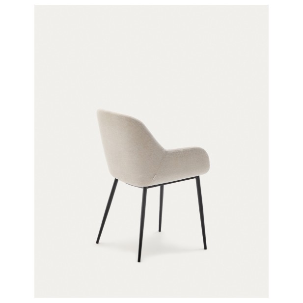 Silla Konna beige y patas de acero... Silla Konna beige y patas de acero...