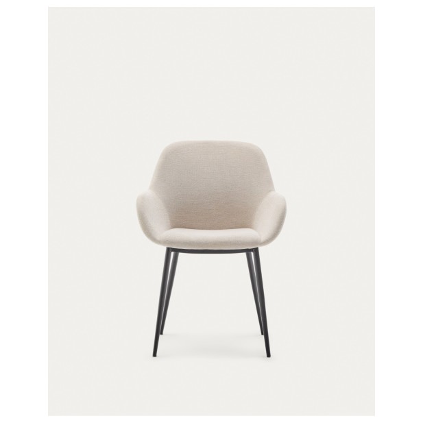 Silla Konna beige y patas de acero... Silla Konna beige y patas de acero...