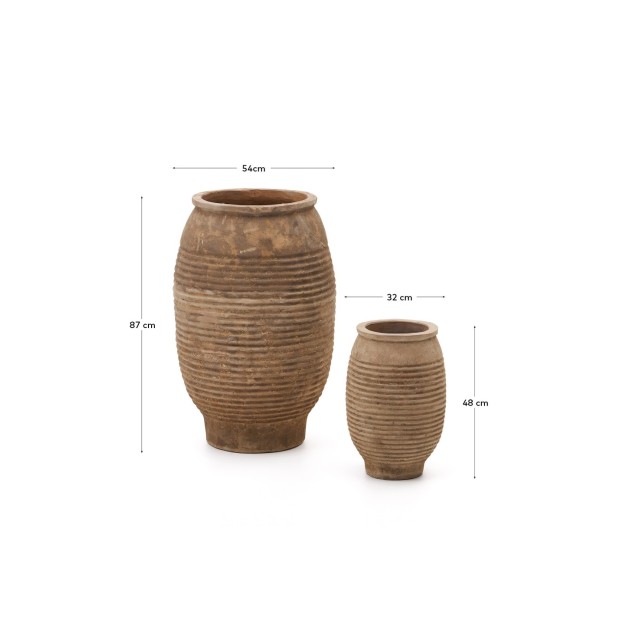 Set Llonga de 2 maceteros de... Set Llonga de 2 maceteros de...