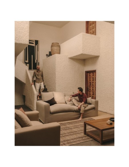 Set Llonga de 2 maceteros de terracota con acabado natural Ø 54 / 32 cm - Kave Home