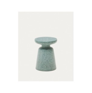 Mesa auxiliar exterior Mesquida de terrazo verde Ø 39 cm...