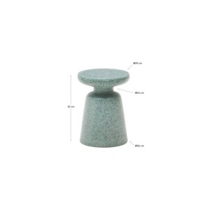Mesa auxiliar exterior Mesquida de terrazo verde Ø 39 cm... 2