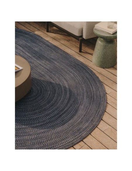 Mesa auxiliar exterior Mesquida de terrazo verde Ø 39 cm - Kave Home