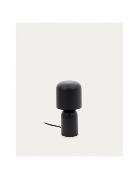 Lámpara de mesa Monze de metal pintado negro - Kave Home