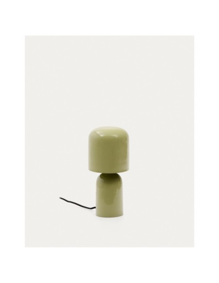 Lámpara de mesa Monze de metal pintado verde claro - Kave Home