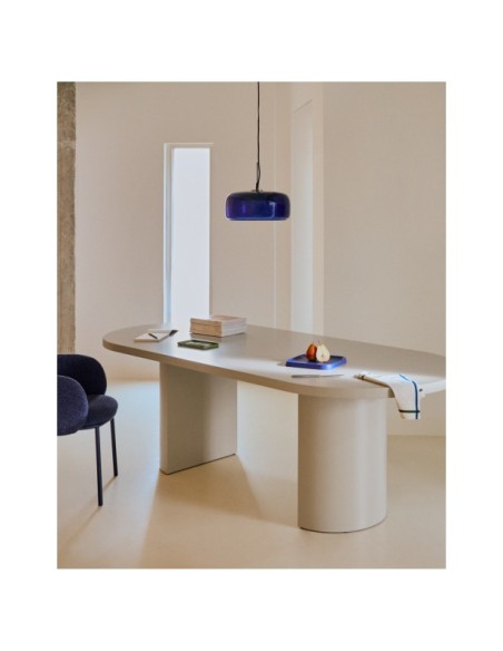 Mesa Nealy DM lacado con acabado crudo 240 x 100 cm - Kave Home