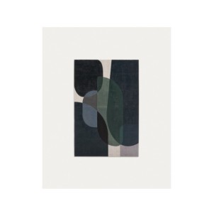 Lienzo abstracto Nemsa azul y verde 90 x 60 cm - Kave Home 2