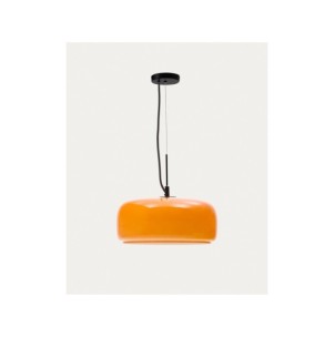 Lámpara de techo Reig de cristal naranja Ø 38 cm - Kave Home