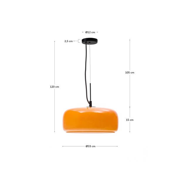 Lámpara de techo Reig de cristal...